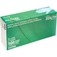 Puncture-Resistant Medical-Grade Disposable Gloves, 2X-Large, Nitrile, 3.5-mil, Powder-Free, Blue, Class 2 Infinity Industrial Services Inc.