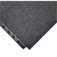 24/Seven&reg; Locksafe&reg; Anti-Fatigue Mat, Smooth, 3' x 3' x 5/8", Black, Natural Rubber Infinity Industrial Services Inc.