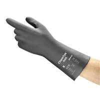 AlphaTec&reg; Chemical Resistant Gloves, Size 8, 12" L, Butyl Rubber/Viton&reg;, 0.3 mil Infinity Industrial Services Inc.