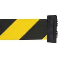 Magnetic Tape Cassette for Build-Your-Own Crowd Control Barrier, 7', Black and Yellow Tape Infinity Industrial Services Inc.