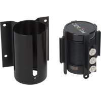 Barri&egrave;re &agrave; fixation murale avec ruban magn&eacute;tique, Acier, Fixation par vis, 12', Ruban Noir Infinity Industrial Services Inc.