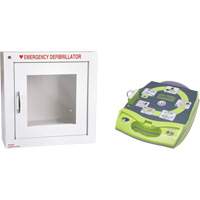 AED Plus&reg; Defibrillator with Alarmed Flush Wall Cabinet, Automatic, English, Class 4 Infinity Industrial Services Inc.