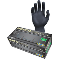 Gants d'examen jetables Sentron 6, Grand, Nitrile, 6 mils, Sans poudre, Noir, Classe 2 Infinity Industrial Services Inc.