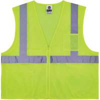 GloWear 8256Z Self-Extinguishing Safety Vest, High Visibility Lime-Yellow, Medium/Small, Polyester Infinity Industrial Services Inc.