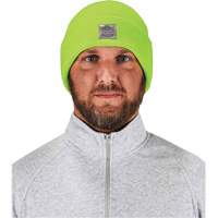 N-Ferno&reg; Rib Knit Beanie Hat, One Size, High-Visibility Lime Green Infinity Industrial Services Inc.