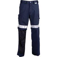 Pantalons ventil&eacute;s haute visibilit&eacute; toutes saisons, Poly-coton, 26, Bleu marine Infinity Industrial Services Inc.