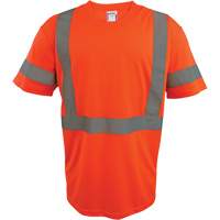 Chemise de s&eacute;curit&eacute; &agrave; manches courtes, Polyester, 2T-Grand, Orange haute visibilit&eacute; Infinity Industrial Services Inc.