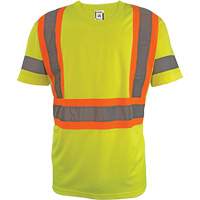 Chemise de s&eacute;curit&eacute; &agrave; manches courtes, Polyester, 2T-Grand, Jaune lime haute visibilit&eacute; Infinity Industrial Services Inc.