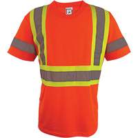 Chemise de s&eacute;curit&eacute; &agrave; manches courtes, Polyester, 2T-Grand, Orange haute visibilit&eacute; Infinity Industrial Services Inc.