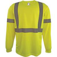 Chemise de s&eacute;curit&eacute; &agrave; manches longues, Polyester, 2T-Grand, Jaune lime haute visibilit&eacute; Infinity Industrial Services Inc.