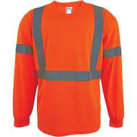 Chemise de s&eacute;curit&eacute; &agrave; manches longues, Polyester, 2T-Grand, Orange haute visibilit&eacute; Infinity Industrial Services Inc.