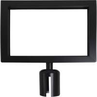 Sign Frame for Crowd Control Post, Black Infinity Industrial Services Inc.