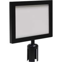 Sign Frame for Crowd Control Post, Black Infinity Industrial Services Inc.