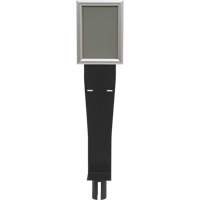 Porte-distributeur/enseigne pour poteaux de barri&egrave;re pour le contr&ocirc;le des foules, Noir Infinity Industrial Services Inc.