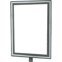 Porte-enseigne vertical robuste pour montant classique, Chrome poli Infinity Industrial Services Inc.