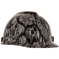 Casque de s&eacute;curit&eacute; Hydro Dip V-Gard, R&eacute;pond aux normes CSA type 1, Suspension Rochet, Non ventil&eacute; Infinity Industrial Services Inc.
