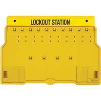 Trilingual Covered Lock Station, None Padlocks, 10 Padlock Capacity, Padlocks Not Included Infinity Industrial Services Inc.