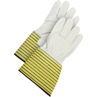 Gants d'ajusteur traditionnels, Grand, Paume en Cuir fleur de vache, Doublure en Molleton Infinity Industrial Services Inc.