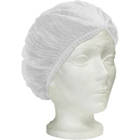 Ronco Care Pleated Bouffant Cap, Polypropylene, 24", White Infinity Industrial Services Inc.