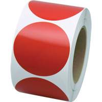 Formes de marquage, Cercle, 3" lo x 3" la, Rouge, Vinyle Infinity Industrial Services Inc.