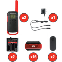 TalkAbout Two-Way Radios, FRS Radio Band, 22 Channels, 32 km Range Infinity Industrial Services Inc.