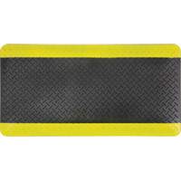 Anti-Fatigue Matting, Diamond, 1-2/3' x 3-1/4' x 3/4", Black/Yellow, Polyurethane Infinity Industrial Services Inc.