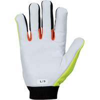 ClutchGear&reg; High-Visibility Mechanic's Gloves, Grain Goatskin Palm, Size Medium Infinity Industrial Services Inc.
