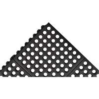 Cushion-Ease&reg; 550 Interlocking Anti-Fatigue Mat, Slotted, 3' x 3' x 3/4", Black, Rubber Infinity Industrial Services Inc.