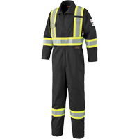 7702BK FR-Tech&reg; 88/12 FR Arc Rated Coveralls, Size 36, Black, 9.7 cal/cm² Infinity Industrial Services Inc.