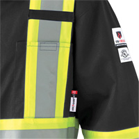 7702BK FR-Tech&reg; 88/12 FR Arc Rated Coveralls, Size 36, Black, 9.7 cal/cm² Infinity Industrial Services Inc.