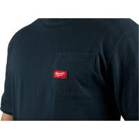 Heavy-Duty Pocket T-Shirt, Men's, Small, Blue Infinity Industrial Services Inc.