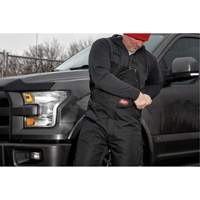 GridIron Regular Length Zip-To-Thigh Bib Overall, Men's, Large, Black Infinity Industrial Services Inc.