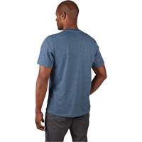 Hybrid Work Tee Shirt, Men's, Small, Blue Infinity Industrial Services Inc.
