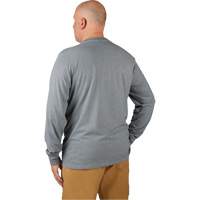 Hybrid Work Tee Shirt, Men's, Small, Grey Infinity Industrial Services Inc.