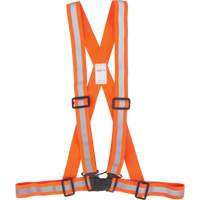 Harnais pour la circulation, Orange haute visibilit&eacute;, Couleur r&eacute;fl&eacute;chissante Argent, Moyen Infinity Industrial Services Inc.