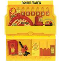 Standard Valve & Electrical Deluxe Lockout Station, Thermoplastic Padlocks, 32 Padlock Capacity, Padlocks Included Infinity Industrial Services Inc.