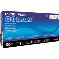 Gants d'examen d'usage multiple Microflex Cobalt N19, T-petit, Nitrile, 3,9 mils, Sans poudre, Bleu, Classe 2 Infinity Industrial Services Inc.
