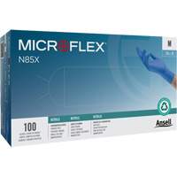Gants Microflex N85, T-petit, Nitrile, 3,5 mils, Sans poudre, Bleu, Classe 2 Infinity Industrial Services Inc.