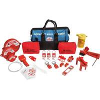 Lockout Tagout Kit with Nylon Safety Lockout Padlocks in Duffel Bag, Electrical/Valve Kit, 31 Components Infinity Industrial Services Inc.