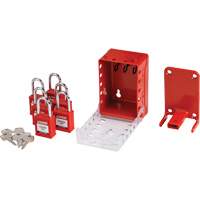 Ultra Compact Group Lockout Box with Nylon Safety Lockout Padlocks, Red Infinity Industrial Services Inc.