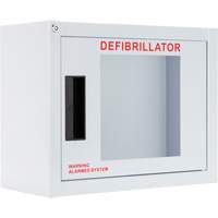 Armoire compacte standard pour DEA avec alarme, Philips/Defibtech/Heartsine Pour, Non m&eacute;dical Infinity Industrial Services Inc.
