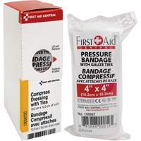 SmartCompliance&reg; Refill Compress Pressure Bandage with Ties, 4" L x 4" W Infinity Industrial Services Inc.
