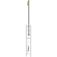 Latchways&reg; Vertical Ladder Lifeline with SRL Ladder Extension Post Kit, Stainless Steel Infinity Industrial Services Inc.