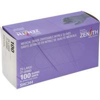 Medical Grade Disposable Gloves, 2X-Large, Nitrile, 6-mil, Powder-Free, Black, Class 2 Infinity Industrial Services Inc.