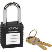 Lock for Lockouts, Safety Padlock, Keyed Different, Thermoplastic, 1-1/2" Width Infinity Industrial Services Inc.