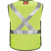 Breakaway Mesh Safety Vest, Black/High Visibility Lime-Yellow, Medium/Small Infinity Industrial Services Inc.
