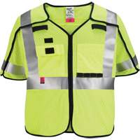 Breakaway Mesh Safety Vest, Black/High Visibility Lime-Yellow, Medium/Small Infinity Industrial Services Inc.