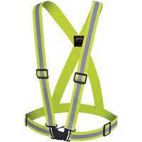 5497 Bretelles de s&eacute;curit&eacute;, Jaune lime haute visibilit&eacute;, Couleur r&eacute;fl&eacute;chissante Argent, Taille unique Infinity Industrial Services Inc.