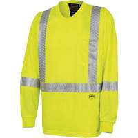 6905A Chandail de s&eacute;curit&eacute; &agrave; manches longues ultra respirant et ultra frais, T-petit, Jaune lime haute visibilit&eacute; Infinity Industrial Services Inc.