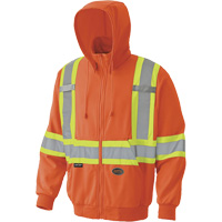 6940 Chandail capuche &agrave; fermeture &eacute;clair, Petit, Orange haute visibilit&eacute; Infinity Industrial Services Inc.